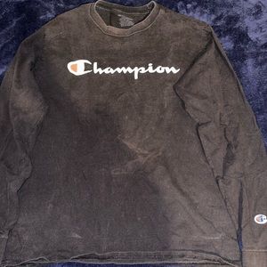 Black Champion Long Sleeve Shirt